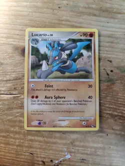 Lucario Lv.30 2/17 RARE POP SERIES 6 MP 2007 POKEMON Trading Card - Image 1