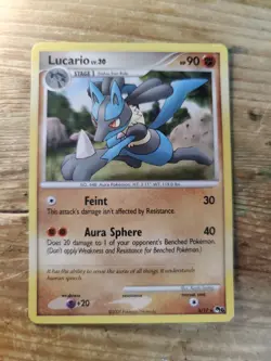 Lucario Lv.30 2/17 RARE POP SERIES 6 MP 2007 POKEMON Trading Card - Image 2