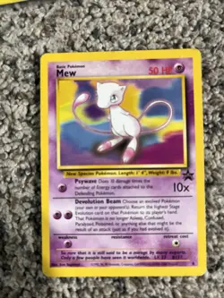 Mew Black Star Promo 8 Pokemon Card WOTC 1999 Vintage Holo Style - Image 3