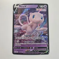 Mew V 060/159 Pokemon TCG Ultra Rare Crown Zenith Near Mint - Image 1