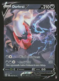 SWSH10: Astral Radiance Darkrai V #098/189 Ultra Rare Pokemon Card - Image 1