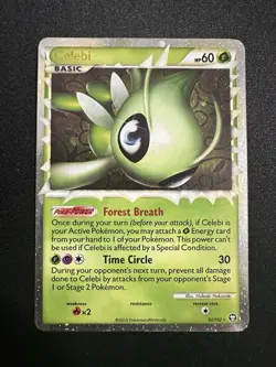 Pokemon TCG Celebi Prime HS-Triumphant 92/102 Holo Ultra Rare Prime - Image 1