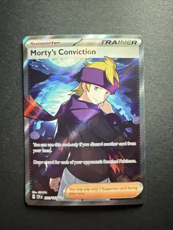 Pokemon TCG Morty's Conviction 211/162 Temporal Forces Ultra Rare Full Art NM - Image 1