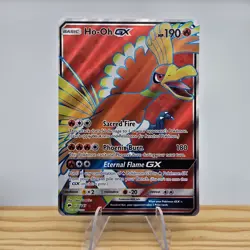 Ho-Oh GX Full Art 131/147 Burning Shadows Holo NM Pokemon Card - Image 1