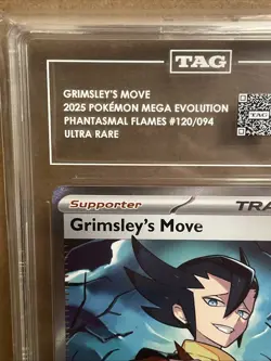 Grimsley's Move 2025 Pokemon Mega Evolution Phantasmal Flames 120/094 Ultra Rare - Image 3