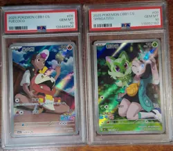 2025 Pokemon Chinese Horizons Gem Pack Set Sprigatito Fuecoco PSA 10 Set Of 2 - Image 1