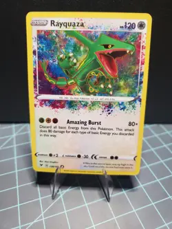 Pokemon TCG Rayquaza 138/185 Swsh04: Vivid Voltage Holo B - Image 1