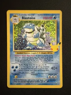 Blastoise 2/102 Celebrations: Classic Collection Holo Pokemon - Image 1