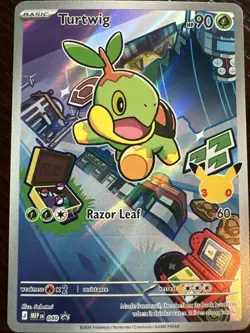 Pokemon TCG Turtwig 040 First Partner Illustration Black Star Promo NM - Image 1