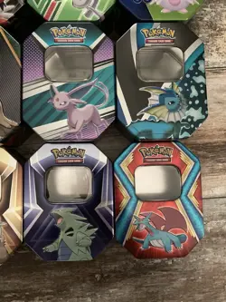 Pokemon TCG Tins - Lot of 15 - Empty - Plus Pokemon Center Special Delivery Box - Image 4