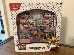 TCG Scarlet & Violet Alakazam EX Pokemon 151 Collection Box, Sealed 820650855269 - Image 1