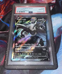 2022 POKEMON SWORD & SHIELD SILVER TEMPEST #186 FULL ART/LUGIA V PSA 10 - Image 1