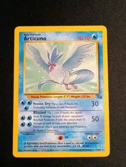 Articuno 17/62 - 1999 Pokemon Fossil Set - Image 1