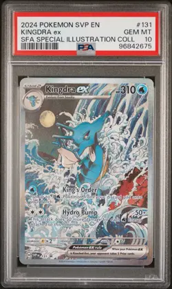 2024 POKEMON SVP EN-SV BLACK STAR PROMO #131 KINGDRA EX PSA 10 - Image 1