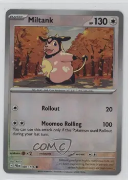Miltank Master Ball Foil Pokemon Prismatic Evolutions PRE #081 - Image 1