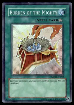Yu-Gi-Oh! Burden of the Mighty #WC08-EN002 Light Play - Image 1