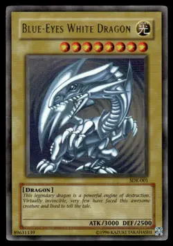 Yu-Gi-Oh! Blue Eyes White Dragon #SDK-001 Heavy Play - Image 1