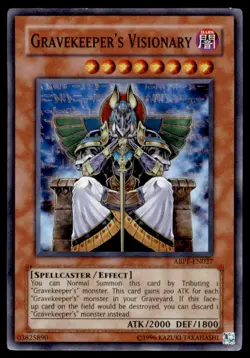Yu-Gi-Oh! Gravekeeper's Visionary #ABPF-EN027 Light Play - Image 1