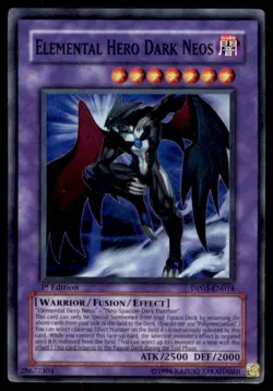 Yu-Gi-Oh! Elemental Hero Dark Neos #DP03-EN014 1st Edition Light Play - Image 1