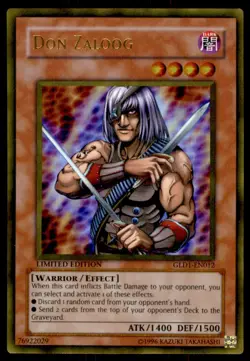 Yu-Gi-Oh! Don Zaloog #GLD1-EN012 Limited Edition Light Play - Image 1