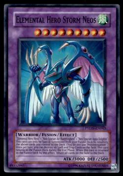 Yu-Gi-Oh! Elemental Hero Storm Neos #PTDN-EN043 Light Play - Image 1