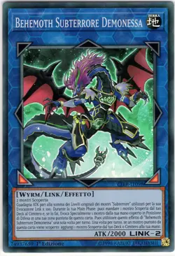 YU-GI-OH! CIBR-IT098 Behemoth Subterrore Demonessa S Rara Ita 1° Ed yugioh - Image 1