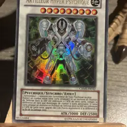 Carte Yu Gi Oh Artilleur Hyper Psychique Ultra rare CRMS-FR042 1996 - Image 2