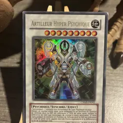 Carte Yu Gi Oh Artilleur Hyper Psychique Ultra rare CRMS-FR042 1996 - Image 3