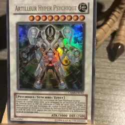 Carte Yu Gi Oh Artilleur Hyper Psychique Ultra rare CRMS-FR042 1996 - Image 4
