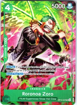 One Piece Adventure on Kami's Island OP13-037 Roronoa Zoro - Image 1
