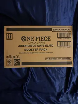 One Piece OP15-EB04 Adventure On Kami’s Island Case 144 Sleeved Booster Packs - Image 1