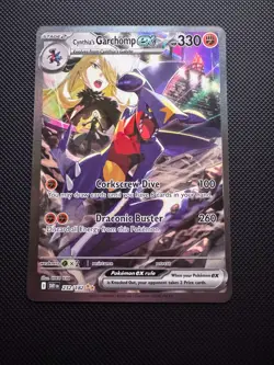 Pokemon TCG Cynthia's Garchomp EX Destined Rivals 232/182 SIR - Image 1