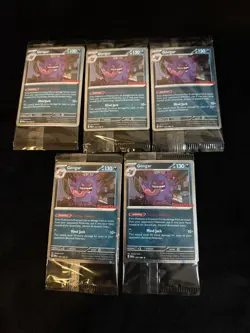 Lot Of 5 Pokemon Perfect Order Gamestop Exclusive Stamp Gengar Promos (SEALED) - Image 1