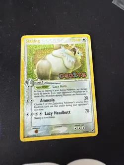 Pokemon Slaking Reverse Holo Stamped from EX Deoxys 15/107 in DMG condition. - Image 4