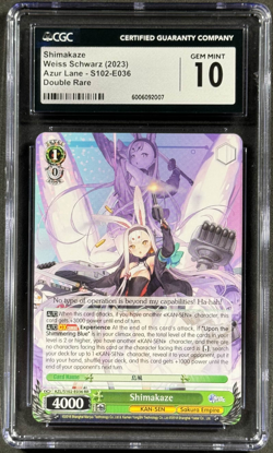 CGC 10 Gem Mint | Shimakaze | AZL/S102-E036 RR | Weiss Schwarz | Azur Lane - Image 1