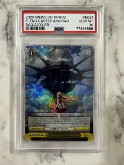 Weiss Sword Art Online SAO Floating Castle, Aincrad SAO/S100 SR Foil PSA 10 - Image 1