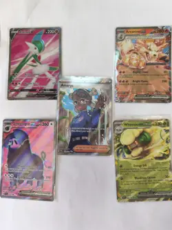 5x English Pokemon Card Bundle TCG Rare cards | Ultra rare/Full art/V/EX - Image 1