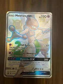 Pokemon TCG Mewtwo GX Hidden Fates SV59/SV94 Holo Full Art - Image 1