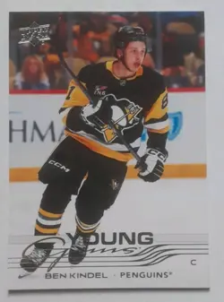 2025-26 Upper Deck Series 2 - Young Guns Ben Kindel RC #453 Pittsburgh Penguins - Image 1