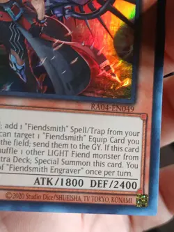 Yugioh Fiendsmith Engraver RA04-EN049 Ultra Rare 1st Ed NM - Image 4