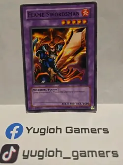 YUGIOH FLAME SWORDSMAN SDJ COMMON PLAYED - Image 1