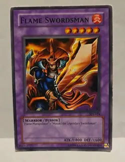 YUGIOH FLAME SWORDSMAN SDJ COMMON PLAYED - Image 2