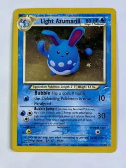 Light Azumarill 2002 Pokemon Neo Destiny Unlimited Holo Rare #13/105 * Mod Play - Image 1