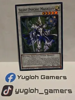 YUGIOH SILENT PSYCHIC MAGICIAN DUAD SU PER 1ST EDITION LIGHT PLAYED - Image 1