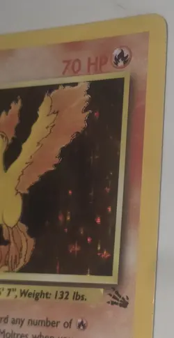 Pokemon Moltres 12/62 Fossil Holo Rare 1st Edition EN - Near MINT Vintage - Image 4