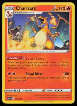 Charizard 001/015 Promo McDonald's Promos 2024 Pokemon NM - Image 1