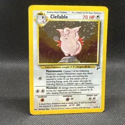 Clefable 005/130 Base Set 2 Holo Pokemon TCG HP - Image 1