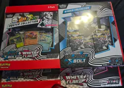 Pokemon sam's Black Bolt & White Flare Binder + Poster Bundle - 2 Sealed Bundles - Image 1