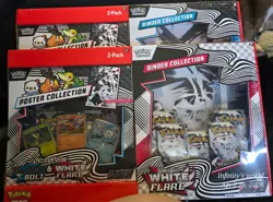 Pokemon sam's Black Bolt & White Flare Binder + Poster Bundle - 2 Sealed Bundles - Image 2