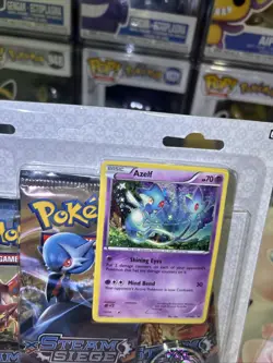 Pokemon TCG XY Steam Siege 3-Pack Blister Azelf Promo XY142 - Factory Sealed - Image 4